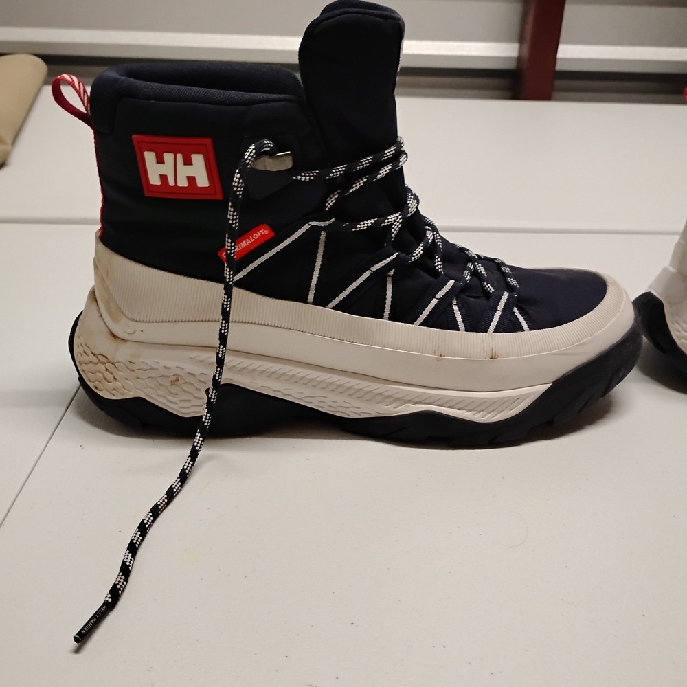 Helly Hansen Keystone Boots Mens 11 Blue Mudguard Snow Water HH Hiking Outdoor